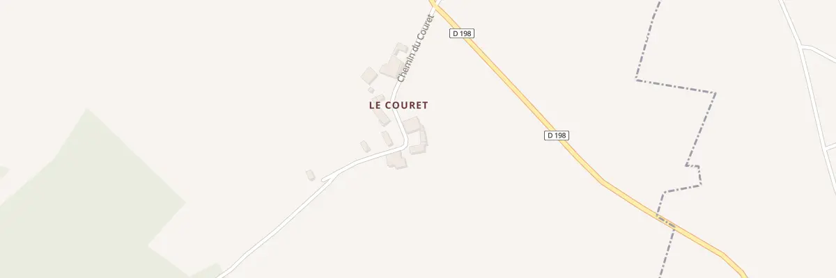 Plan du 187 Che du Couret à Bellon