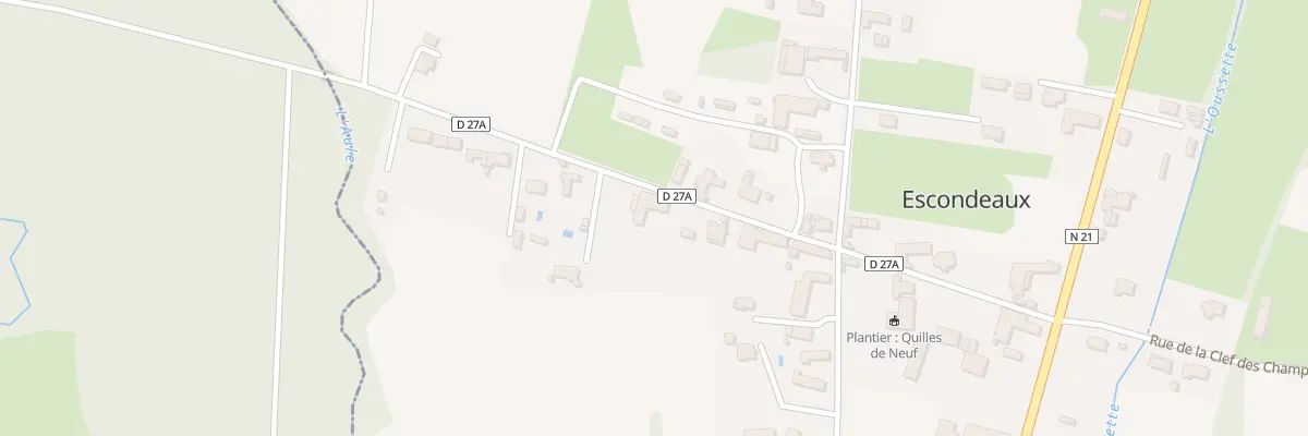 Plan du 9 Rue du Bois à Escondeaux