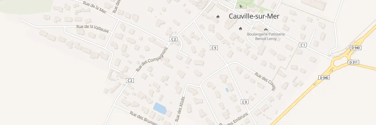 Plan du 6 Rue du Général De Gaulle à Cauville-sur-Mer