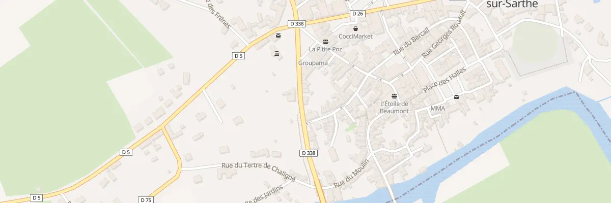 Plan du 9 Rue du Mans à Beaumont-sur-Sarthe