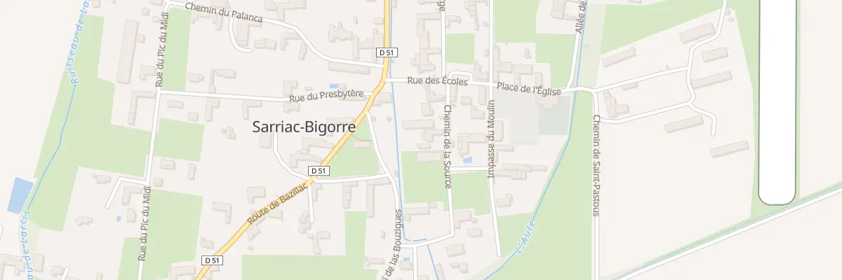 Plan du 4 Che de la Source à Sarriac-Bigorre