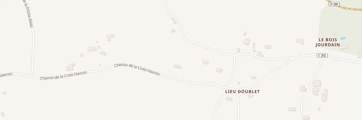 Plan du 1331 Chem de la Croix Havron à Beaumont-en-Auge