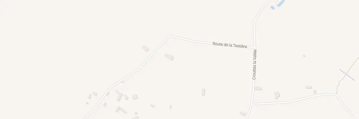 Plan du 3 Rte de la Testière à Crouttes