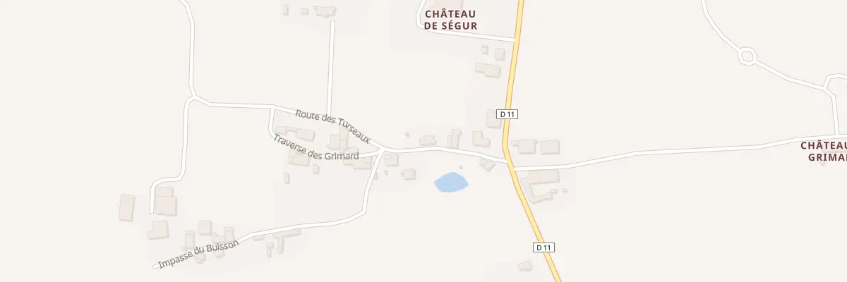 Plan du 15 Les Grimards à Montazeau