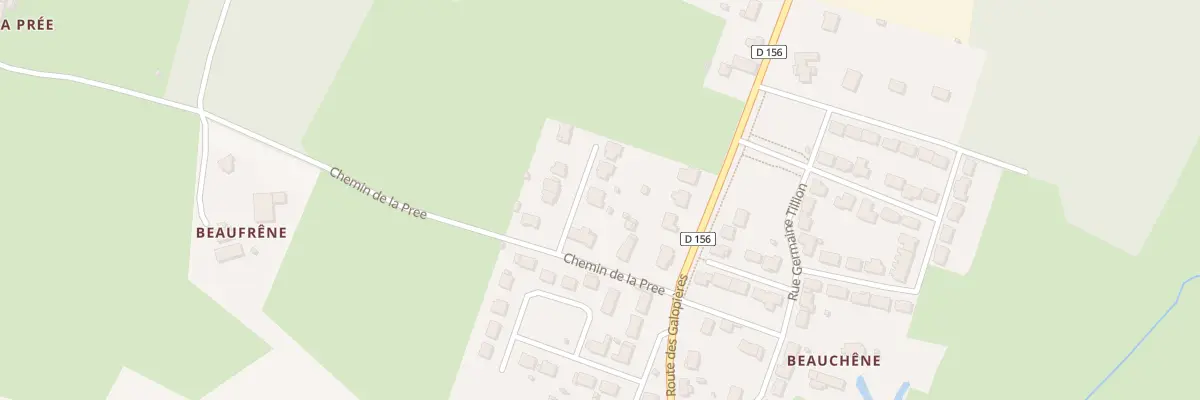 Plan du 2 All du Cerisier à Guécélard