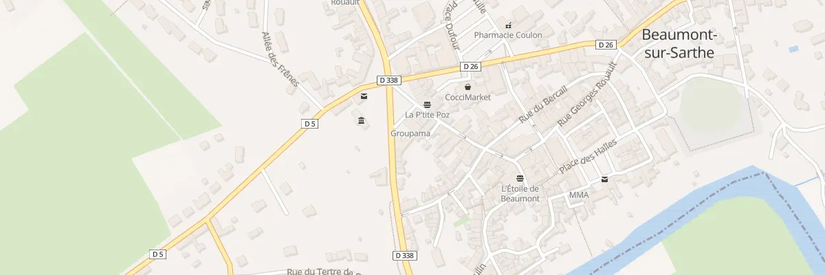 Plan du 2 Pl de la Liberation à Beaumont-sur-Sarthe