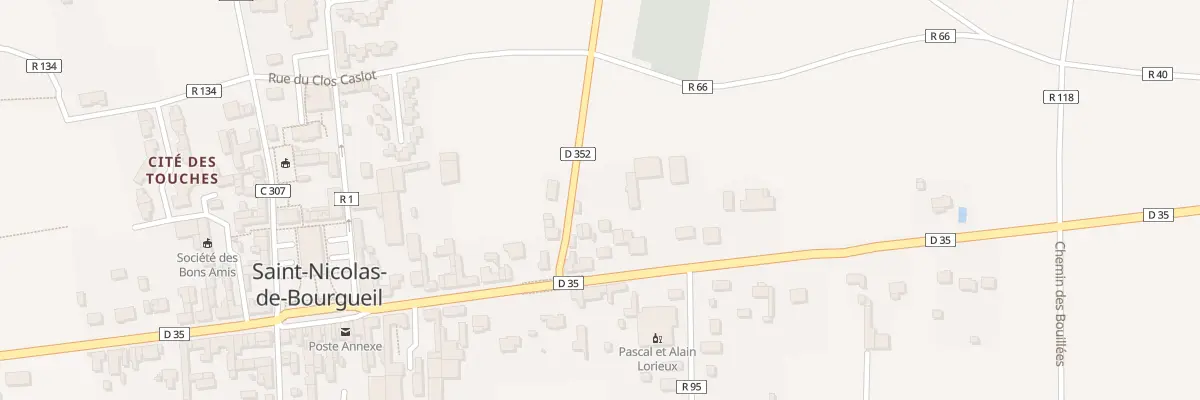 Plan du 497 Le Bourg à Saint-Nicolas-de-Bourgueil