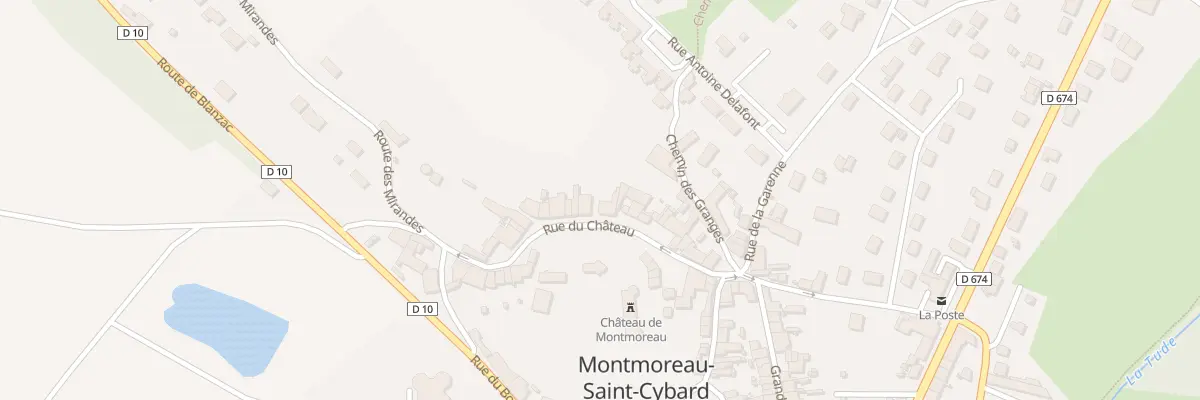 Plan du 20 Rue du Château à Montmoreau