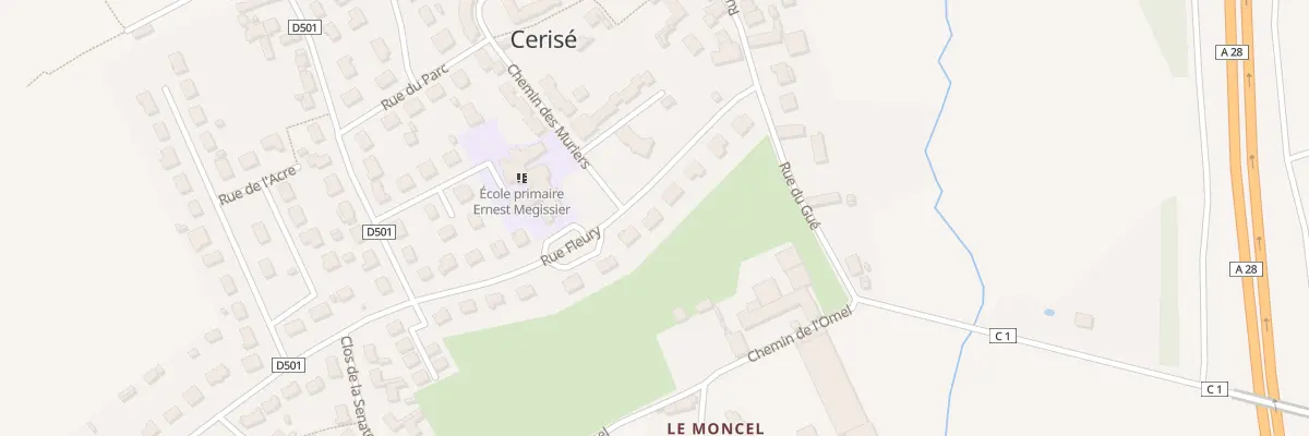 Plan du 15 Rue Fleury à Cerisé