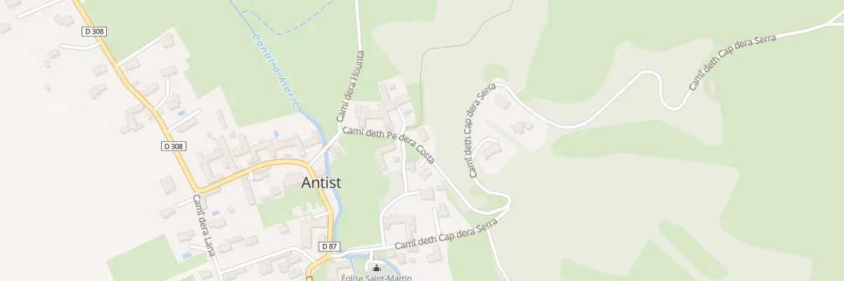 Plan du 9 Cami deth Pè Dera Costa à Antist