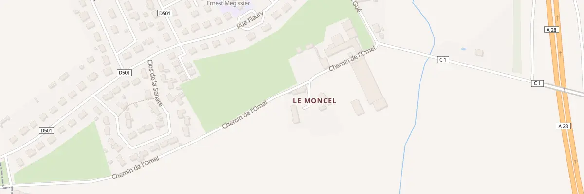 Plan du 2 Le Moncel à Cerisé