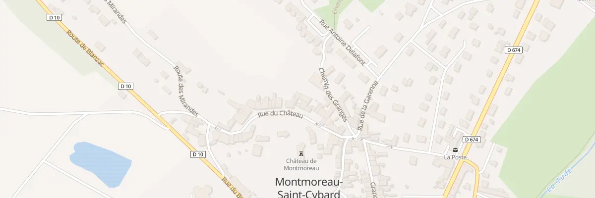 Plan du 18 Rue du Château à Montmoreau