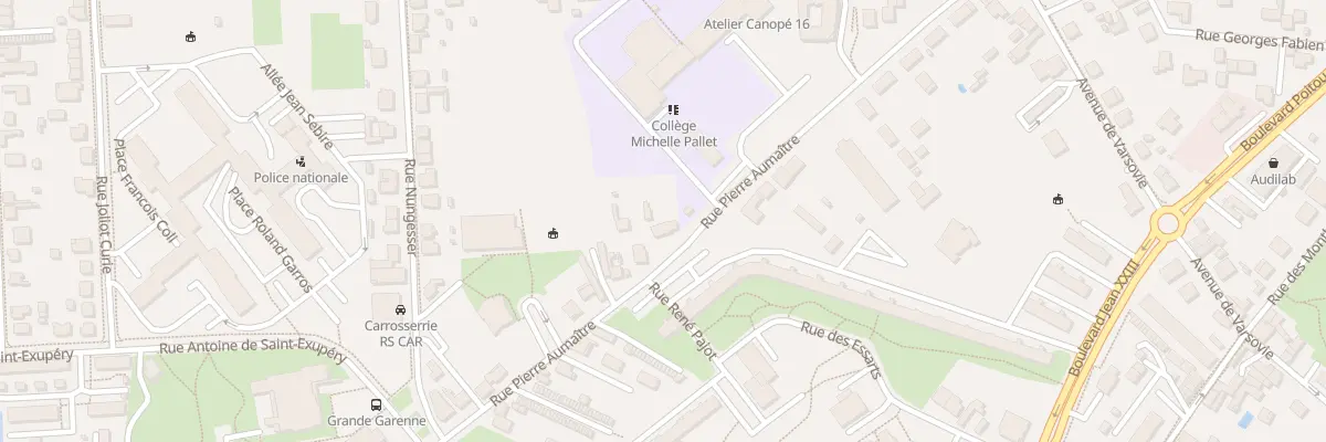 Plan du 14 Rue Pierre Aumaître à Angoulême