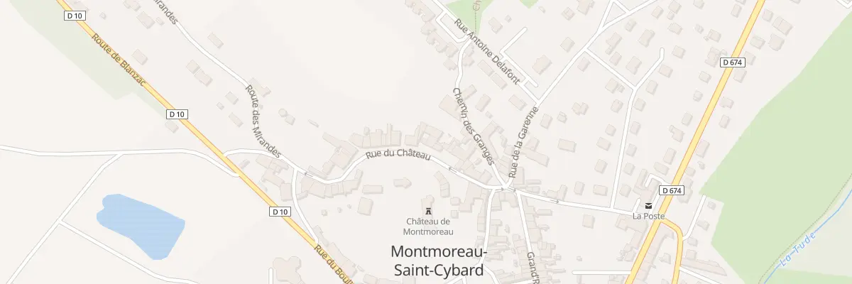 Plan du 16 Rue du Château à Montmoreau