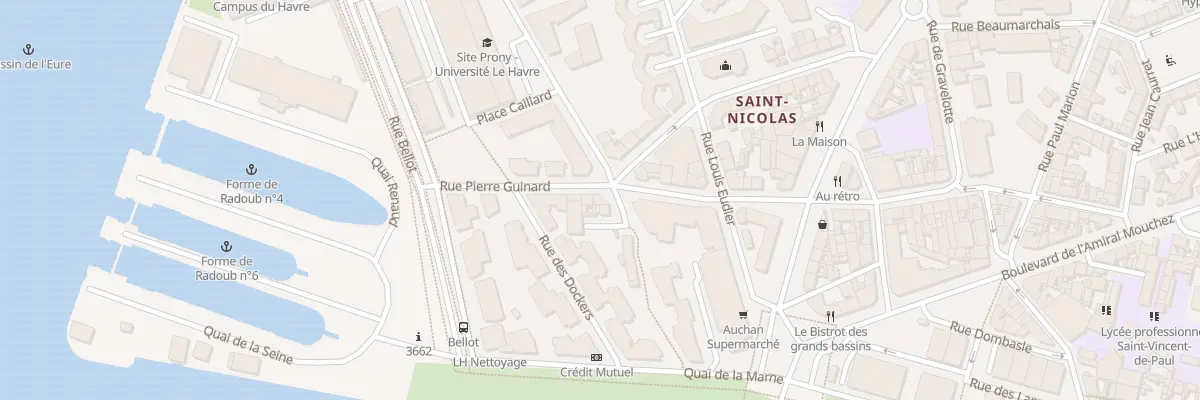 Plan du 22 Rue Pierre Guinard au Havre