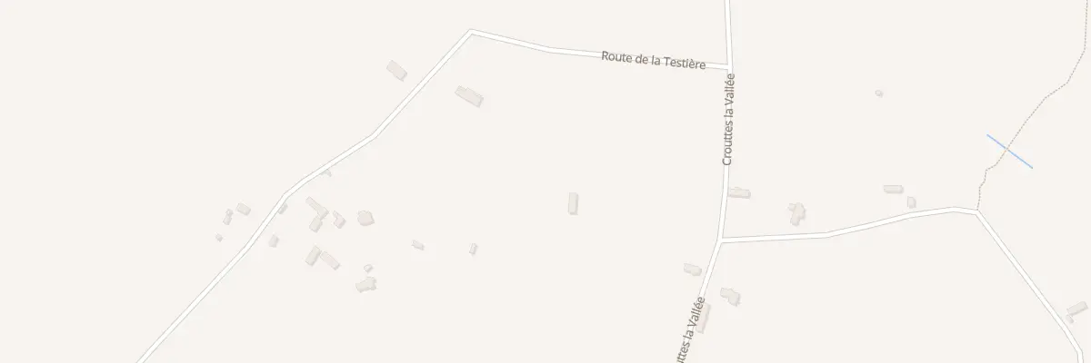 Plan du 1 Rte de la Testière à Crouttes