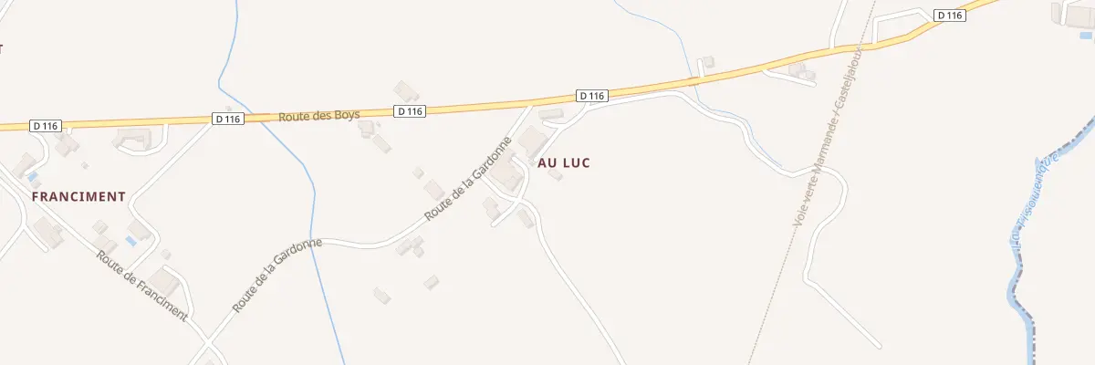 Plan du 93 Au Luc à Gaujac