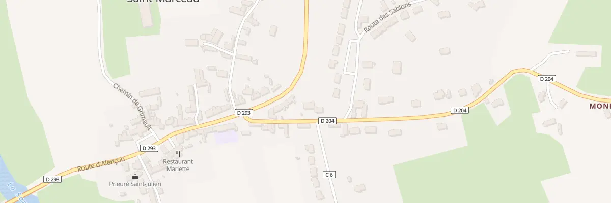 Plan du 3 Rte de Teillé à Saint-Marceau