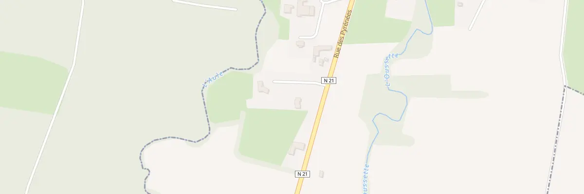 Plan du 40 Rue des Pyrénées à Escondeaux