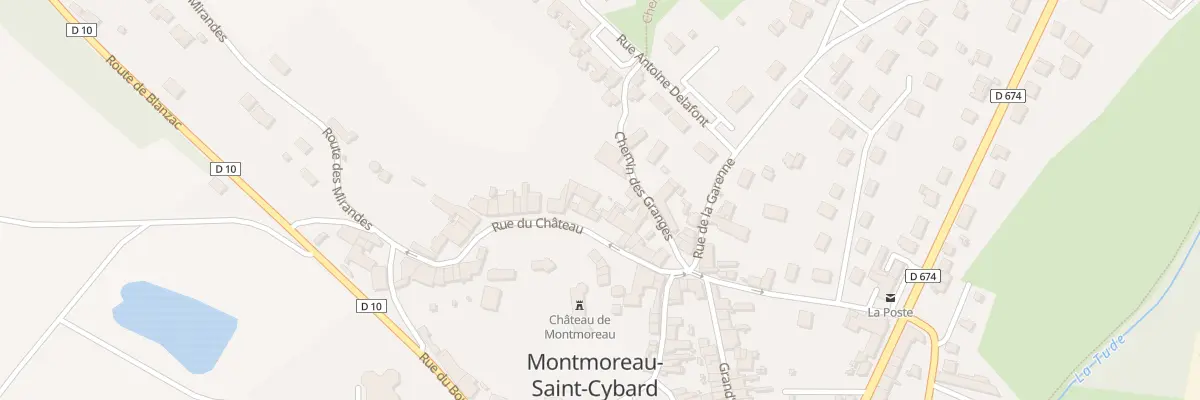 Plan du 14 Rue du Château à Montmoreau