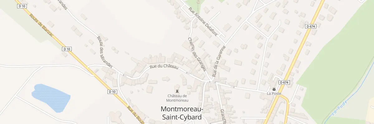 Plan du 12 Rue du Château à Montmoreau