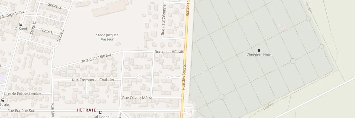 Plan du 95 Rue des Sports au Havre