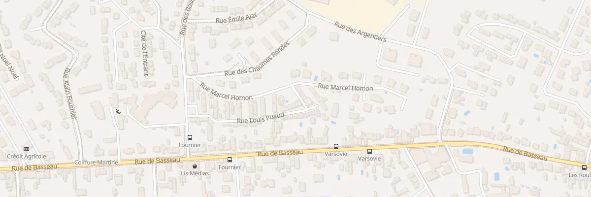 Plan du 25 Rue Louis Puaud à Angoulême