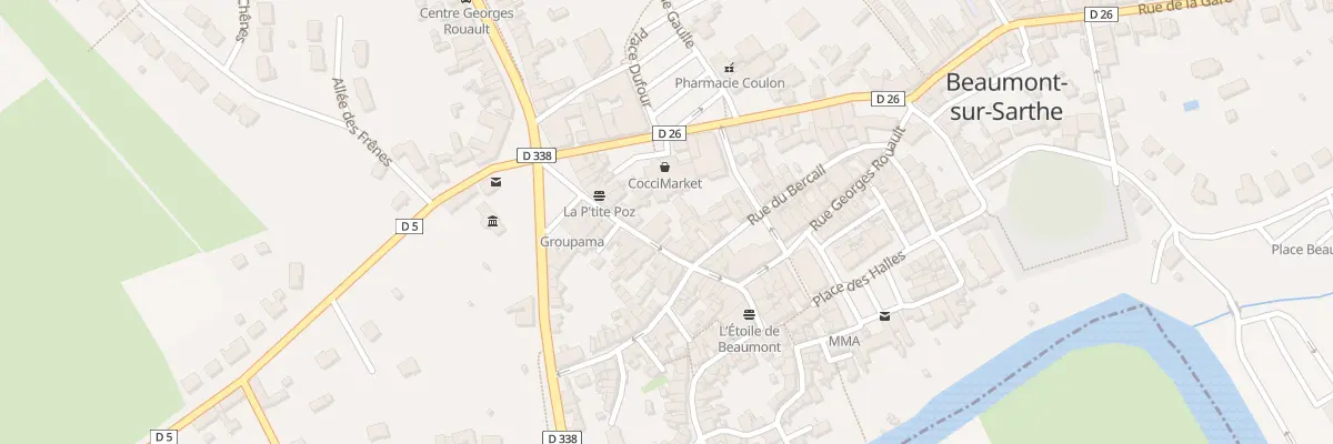 Plan du 11 Rue Maximilien Gaisneau à Beaumont-sur-Sarthe