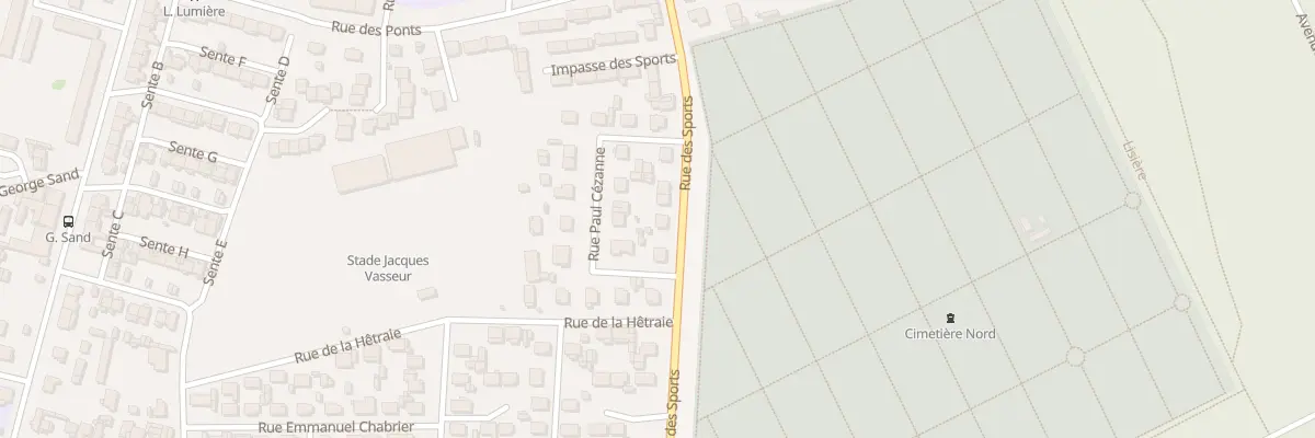 Plan du 109 Rue des Sports au Havre