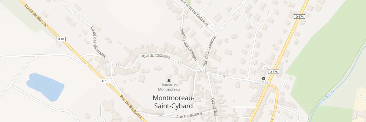 Plan du 6 Rue du Château à Montmoreau