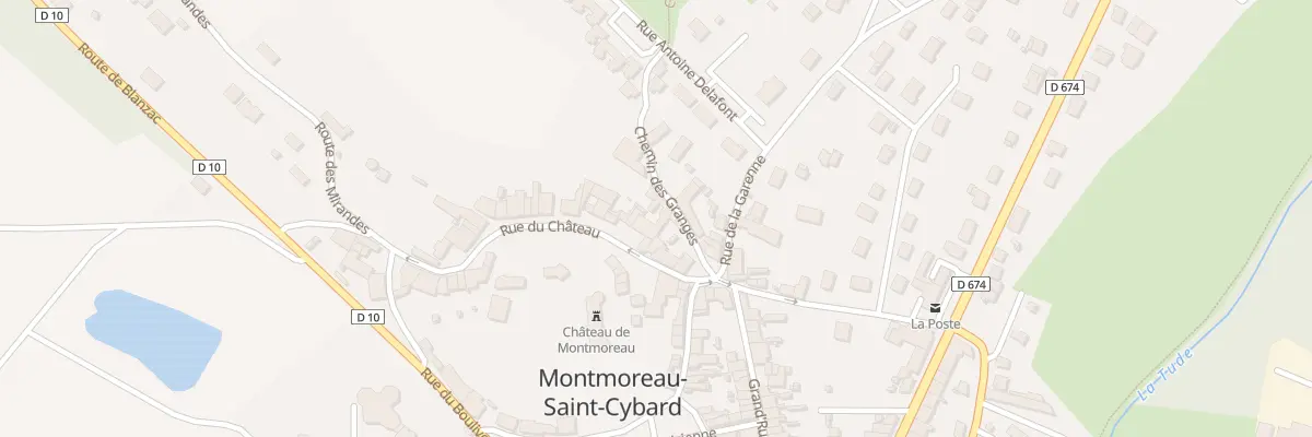 Plan du 8 Rue du Château à Montmoreau