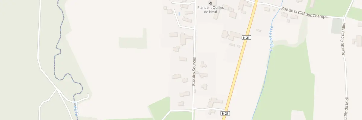 Plan du 20 Rue des Sources à Escondeaux