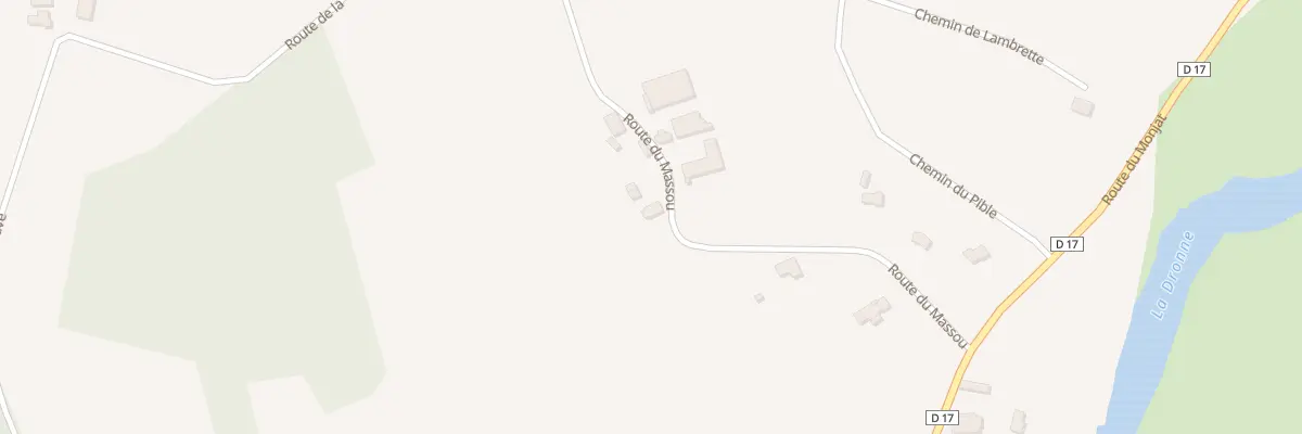Plan du 285 Rte du Massou à Bonnes