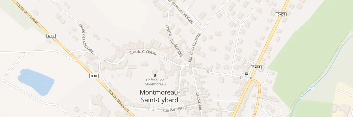 Plan du 2 Rue du Château à Montmoreau