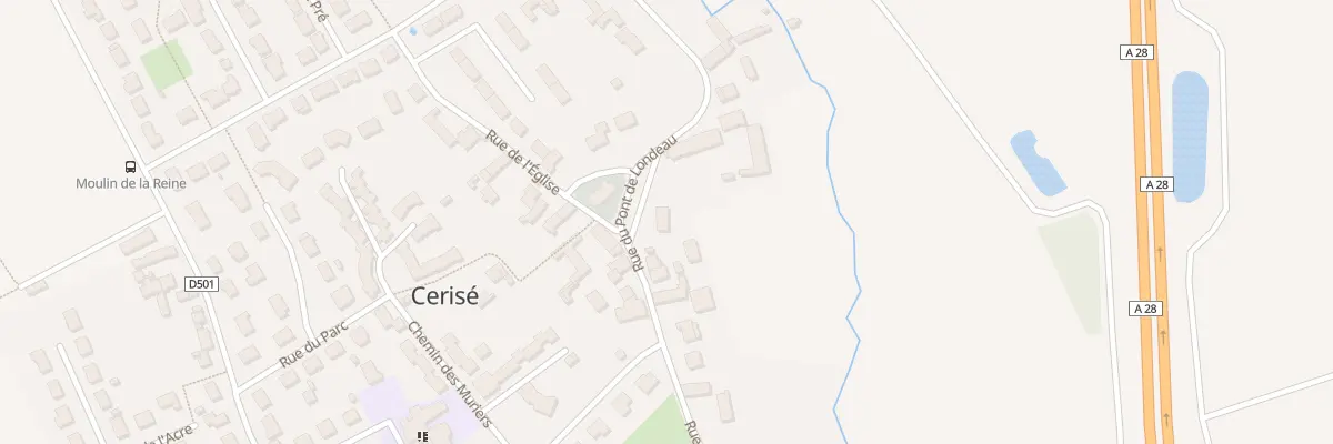 Plan du 7 Rue du Pont de Londeau à Cerisé