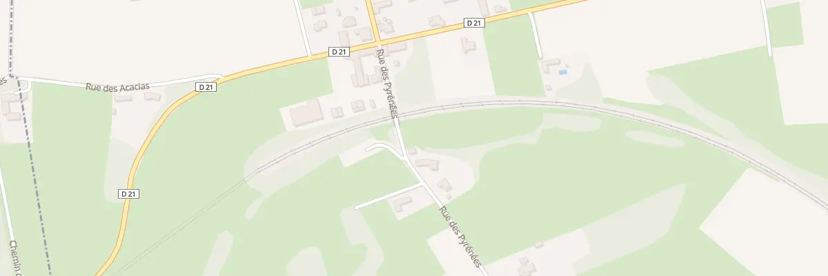 Plan du 7 Rue des Pyrénées à Sarrouilles