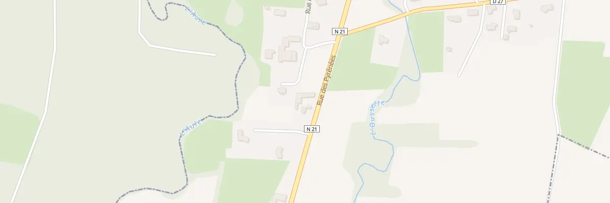 Plan du 36 Rue des Pyrénées à Escondeaux