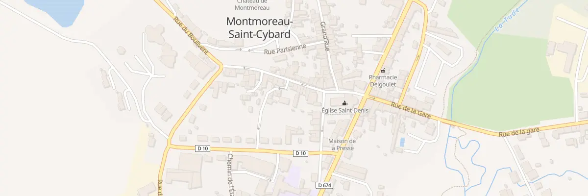 Plan du 13 Rue du Boulivent à Montmoreau