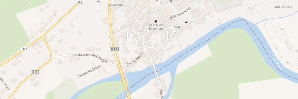 Plan du 1 Cour de la Têterie à Beaumont-sur-Sarthe