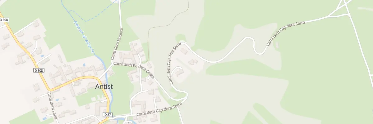 Plan du 5002 Cami Deth Cap Dera Serra à Antist