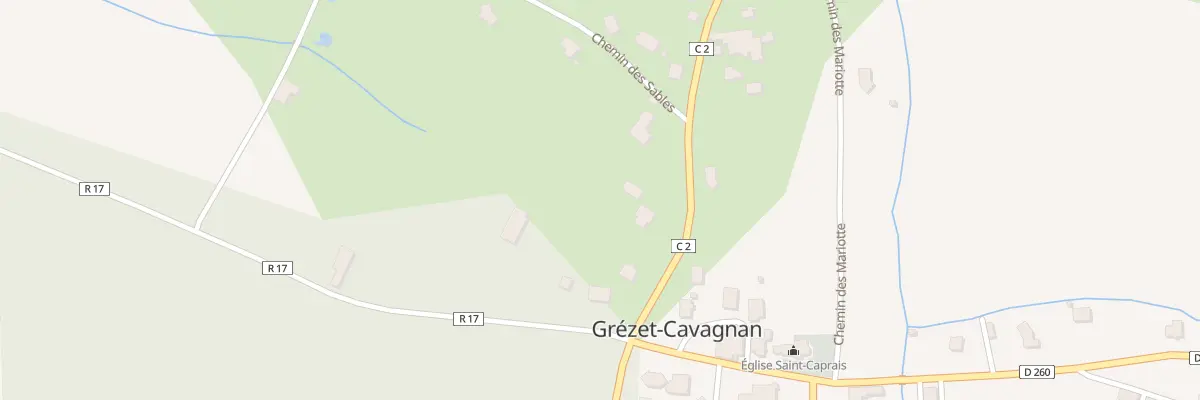 Plan du 89 Aux Sables à Grézet-Cavagnan