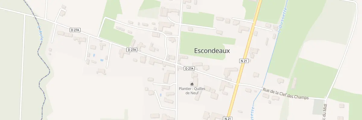 Plan du 8 Rue St Jean à Escondeaux