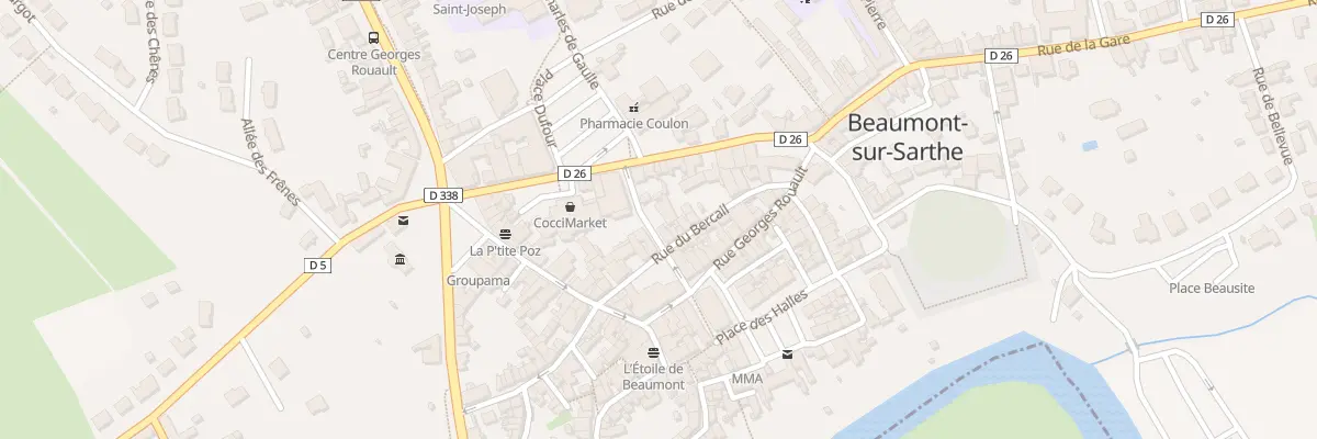 Plan du 2 Rue de Saint Andre à Beaumont-sur-Sarthe
