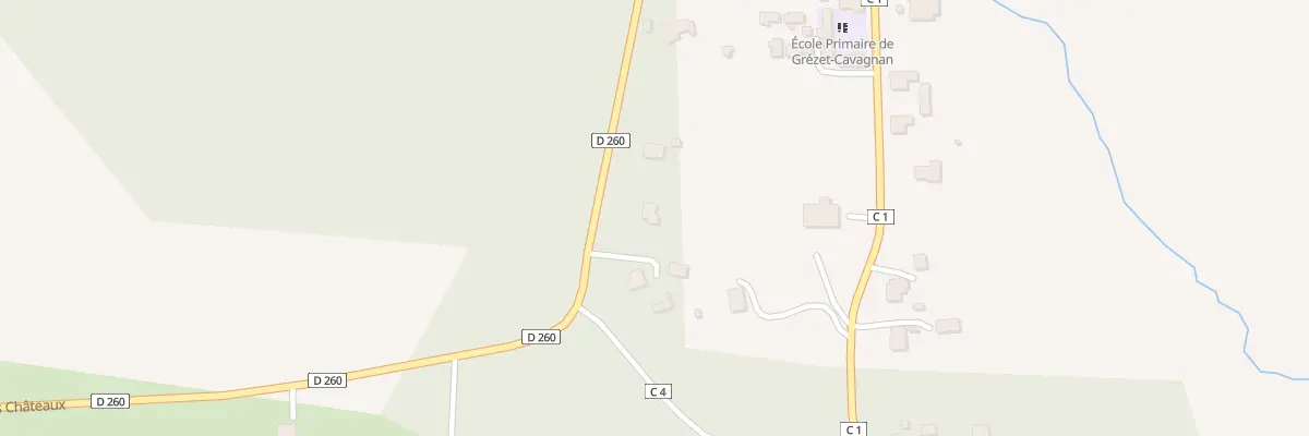 Plan du 319 Rte des Châteaux à Grézet-Cavagnan