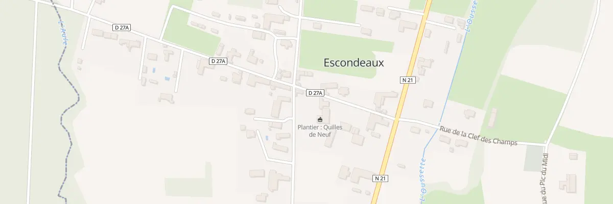 Plan du 1 Rue des Sources à Escondeaux