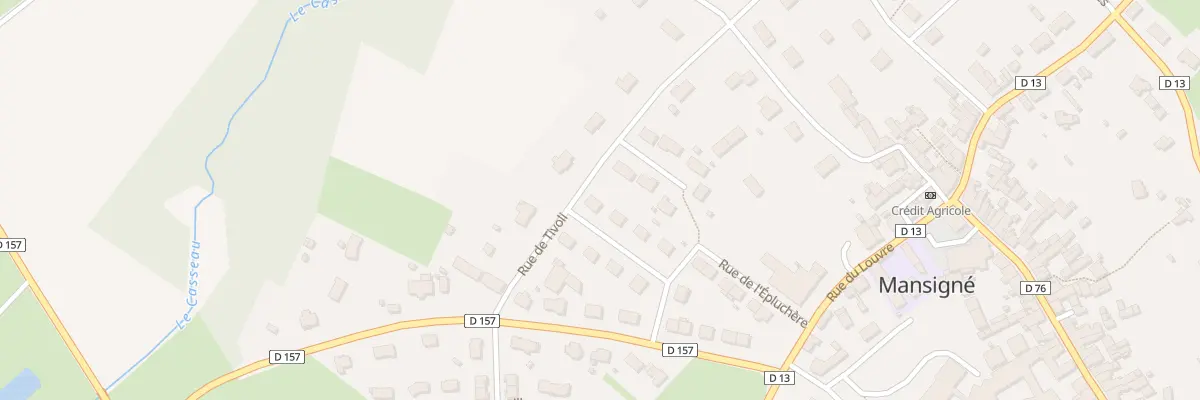 Plan du 1 Rue de la Pointe à Mansigné