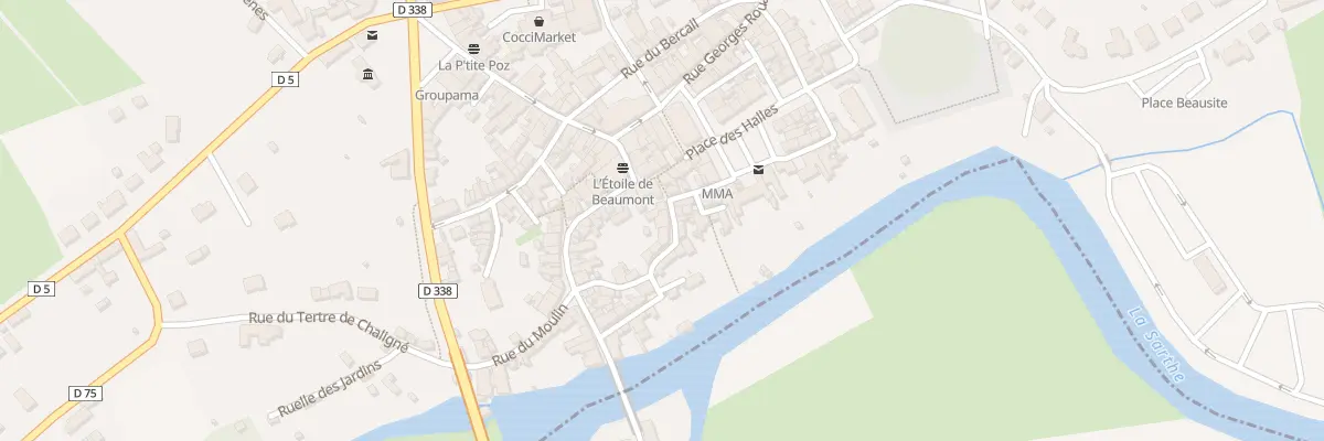 Plan du 2 Rue de la Montagne à Beaumont-sur-Sarthe
