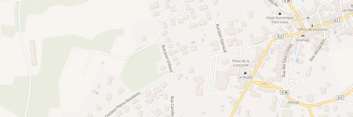 Plan du 1B Rue Jean Vrillaud à Saint Aulaye-Puymangou