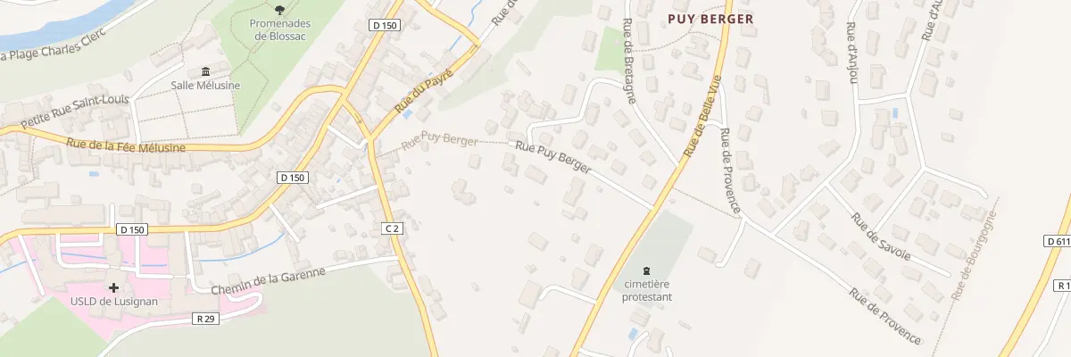 Plan du 7 Rue Puy Berger à Lusignan