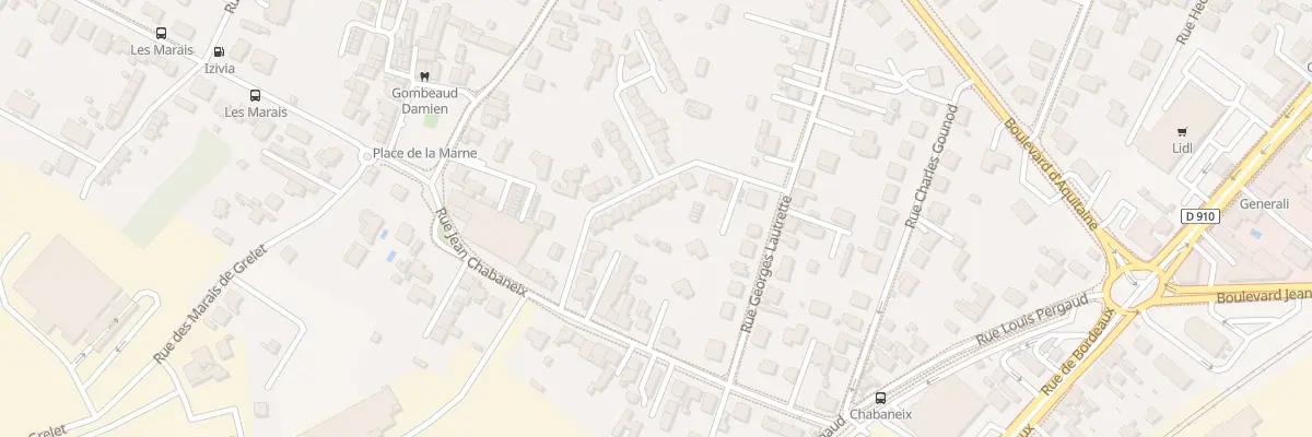 Plan du 18 Rue de la Chaume à Angoulême